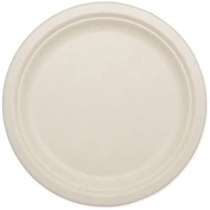 Assiette bagasse ronde 7'' 1000 / cs