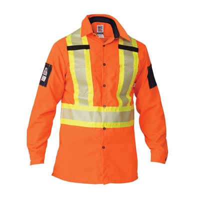 Chemise ripstop à manches longues haute visibilité Chemise ripstop à manches longues haute visibilité