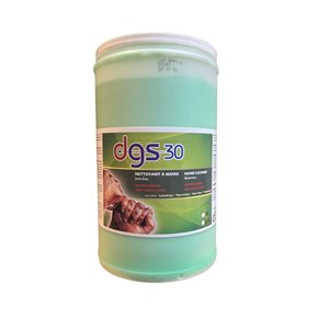 Nettoyant à mains en pâte molle de couleur vert avec abrasif pierre ponce 4L 