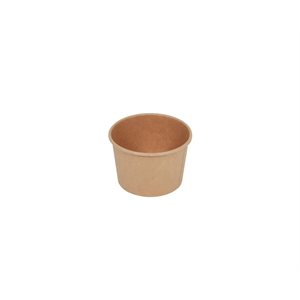 Contenant en carton rond kraft 8oz 500 / cs 