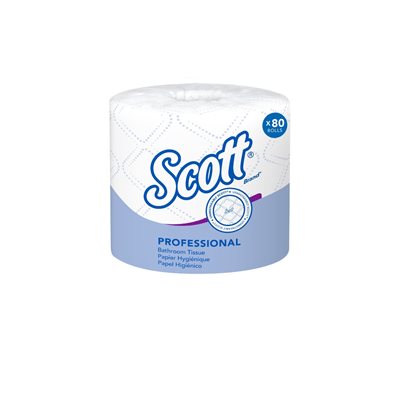 Papier hygiénique 2 plis SCOTT 80 rouleaux de 473 feuilles  Papier hygiénique 2 plis SCOTT 80 rouleaux de 473 feuilles