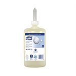 Savon liquide extra doux non parfumé Tork blanc 6X1L  S1