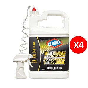 Dissolvant d'urine ,détache ,désodorise Clorox 4X 3.78l